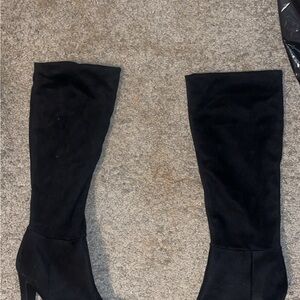 Fashion Nova Black Over the Knee Boots